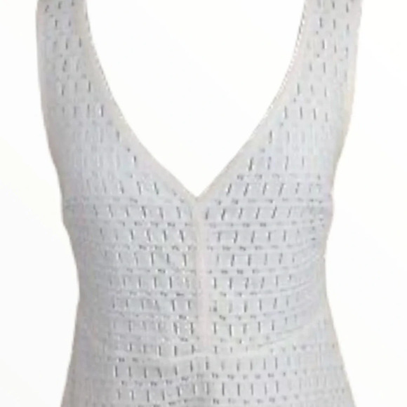 Cupcakes & Cashmere white eyelet lace dress size 6 - Picture 3 of 9